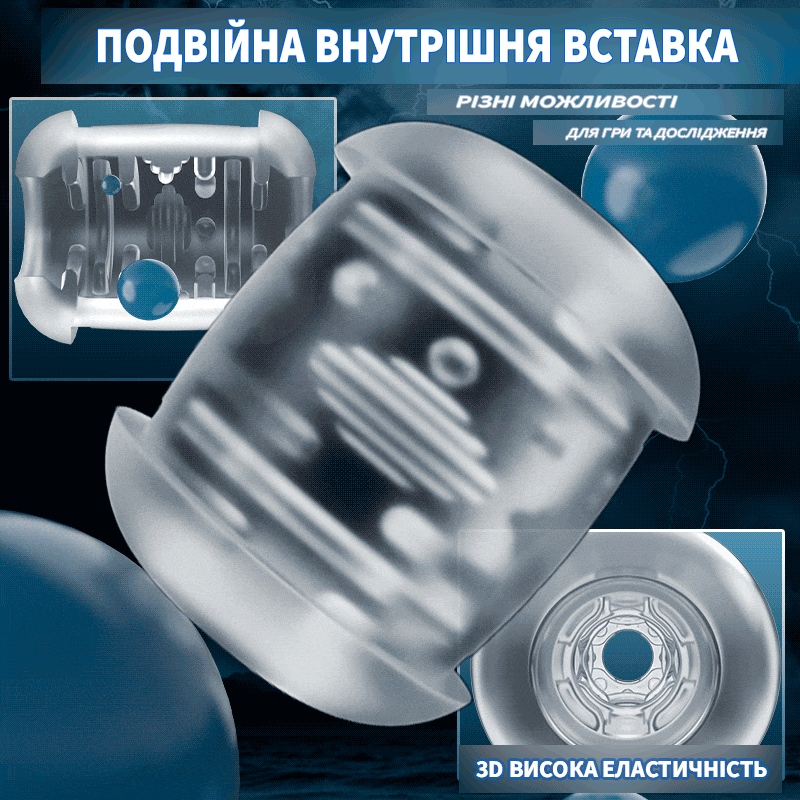 М’яка внутрішня вставка мастурбатора — демонстрація текстури